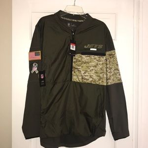 NY Jets ‘Salute to Service’ Half Zip (NWT)
